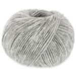 Lana Grossa Natural Alpaca Pelo 03 Gris claro jaspeado