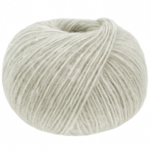 Lana Grossa Natural Alpaca Pelo 36 Blanco roto/gris claro