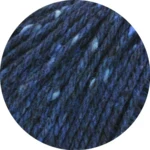Lana Grossa Country Tweed 14 Azul oscuro moteado
