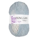 Viking Pleddgarn 722 Blanco/Azul claro
