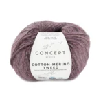 Katia Cotton-Merino Tweed 509 Rosa muy oscuro