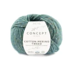 Katia Cotton-Merino Tweed 504 Verde azul