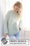 241-36 Mint Dream Sweater by DROPS Design