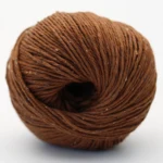 Erika Knight Gossypium Cotton Tweed 33 Nuez marrón
