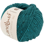 Lana Grossa Landlust Soft Tweed 90 30 Verde petróleo jaspeado