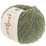 Lana Grossa Landlust Soft Tweed 90 35 Verde salvia jaspeado