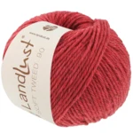 Lana Grossa Landlust Soft Tweed 90 32 Rojo fresa jaspeado