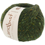 Lana Grossa Landlust Soft Tweed 180 107 Verde oscuro jaspeado