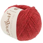 Lana Grossa Landlust Soft Tweed 180 132 Rojo fresa jaspeado