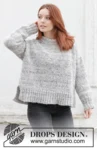 245-24 Stormy Evening Sweater by DROPS Design