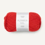 Sandnes Alpakka Ull 4018 Rojo Escarlata