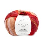 Katia Concept Onni Socks 404 Rojo-Camelo-Amarillo