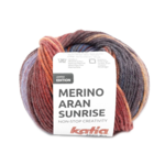 Katia Merino Aran Sunrise 302 Azul-Naranja-Rojo