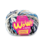 Katia Wow Chunky Boom 309 Azul oscuro-gris-marrón