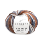 Katia Concept Paradise Merino 505 Ecru-Marrón-Gris-Gris oscuro