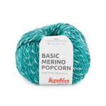 Katia Basic Merino Popcorn 111 Verde ópalo-blanco
