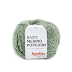 Katia Basic Merino Popcorn 108 Verde militar-blanco