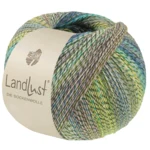 Lana Grossa Landlust Die Sockenwolle 221 Lima/Oliva claro/Oliva oscuro/Gris claro/Azul claro/Turquesa/Jade/Azul
