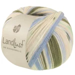 Lana Grossa Landlust Die Sockenwolle 722 Verde bosque/Crudo/Azul cielo/Beige claro/Jade