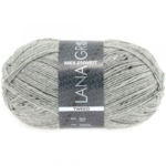 Lana Grossa Meilenweit 100 Tweed 110 Gris jaspeado