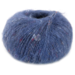 Lana Grossa Natural Superkid Tweed 619 Azul oscuro