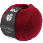 Lana Grossa Cool Wool Lace 61 Rojo vino