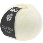 Lana Grossa Cool Wool Lace 14 Blanco Crudo