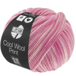 Lana Grossa Cool Wool Print 842 Rosa/Fucsia/Crudo