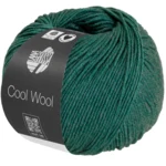 Lana Grossa Cool Wool Mélange 1505 Verde oscuro jaspeado