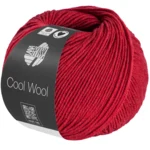 Lana Grossa Cool Wool Mélange 1501 Rojo cereza jaspeado