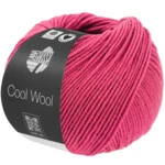 Lana Grossa Cool Wool Mélange 1496 Rosa fuerte jaspeado