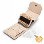 LYKKE Juego de Agujas Intercambiables Circulares Naturale, Starter Set, Beige, 13 cm