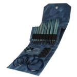 LYKKE Set de Agujas Circulares Intercambiables Indigo Long, Azul, Longitudes Variadas