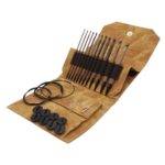 LYKKE Set de Ganchillos Tunecinos Intercambiables Umber, Tan, 15 cm