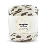 LindeHobby Inspire Print 25 Blanco con rayas marrones