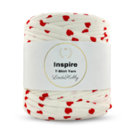 LindeHobby Inspire Print 04 Blanco con corazones rojos