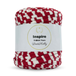 LindeHobby Inspire Print 38 Blanco con rayas rojas