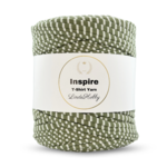 LindeHobby Inspire Print 13 Verde con finas rayas blancas