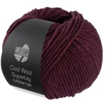 Lana Grossa Cool Wool Superbig 221 Negro rojo jaspeado