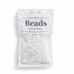 LindeHobby Beads Glitter 06 Blanco