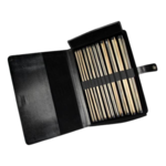 LYKKE Set de Agujas Rectas Driftwood, Negro, 35 cm