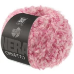 Lana Grossa Orsetto 101 Rosa intenso/Blanco crudo
