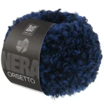 Lana Grossa Orsetto 107 Azul oscuro/Negro