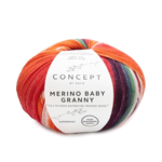 Katia Concept Merino Baby Granny 505 Rojo-gris-camelo