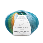 Katia Concept Merino Baby Granny 504 Petróleo-marrón-gris piedra