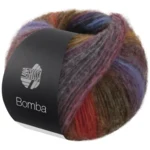 Lana Grossa Bomba 06 Botella-/verde ópalo/berenjena/azul medianoche/oscuro-/azul petróleo