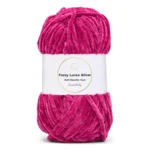 LindeHobby Fuzzy Chenille Silver Lurex 45 Fucsia oscuro