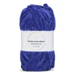 LindeHobby Fuzzy Chenille Silver Lurex 26 Azul saxofón