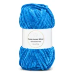 LindeHobby Fuzzy Chenille Silver Lurex 30 Azul cielo