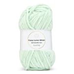 LindeHobby Fuzzy Chenille Silver Lurex 03 Verde menta